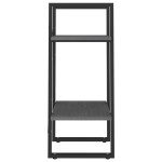 vidaXL Bibliotecă cu 2 rafturi, gri, 40x30x70 cm, lemn masiv de pin vidaXL Bibliotecă cu 2 rafturi, gri, 40x30x70 cm, lemn masiv de pin