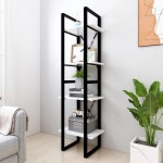 vidaXL Bibliotecă cu 4 rafturi, alb, 40x30x140 cm, PAL vidaXL Bibliotecă cu 4 rafturi, alb, 40x30x140 cm, PAL