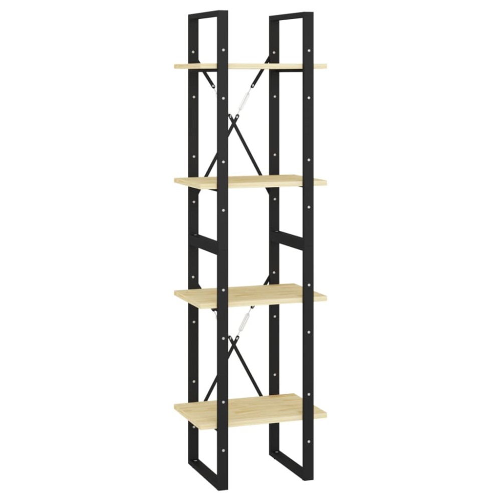 vidaXL Bibliotecă cu 4 rafturi, 40x30x140 cm, lemn masiv de pin