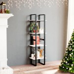 vidaXL Bibliotecă cu 4 rafturi, alb, 40x30x140 cm, lemn masiv de pin vidaXL Bibliotecă cu 4 rafturi, alb, 40x30x140 cm, lemn masiv de pin