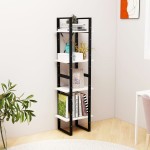 vidaXL Bibliotecă cu 4 rafturi, alb, 40x30x140 cm, lemn masiv de pin vidaXL Bibliotecă cu 4 rafturi, alb, 40x30x140 cm, lemn masiv de pin