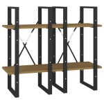 vidaXL Bibliotecă cu 4 rafturi, 40x30x140 cm, lemn masiv de pin vidaXL Bibliotecă cu 4 rafturi, 40x30x140 cm, lemn masiv de pin