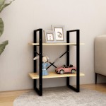 vidaXL Bibliotecă cu 2 rafturi, 60x30x70 cm, lemn masiv de pin vidaXL Bibliotecă cu 2 rafturi, 60x30x70 cm, lemn masiv de pin