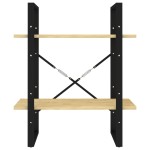 vidaXL Bibliotecă cu 2 rafturi, 60x30x70 cm, lemn masiv de pin vidaXL Bibliotecă cu 2 rafturi, 60x30x70 cm, lemn masiv de pin