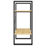 vidaXL Bibliotecă cu 2 rafturi, 60x30x70 cm, lemn masiv de pin vidaXL Bibliotecă cu 2 rafturi, 60x30x70 cm, lemn masiv de pin