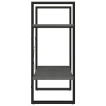vidaXL Bibliotecă cu 2 rafturi, gri, 60x30x70 cm, lemn masiv de pin vidaXL Bibliotecă cu 2 rafturi, gri, 60x30x70 cm, lemn masiv de pin