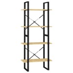 vidaXL Bibliotecă cu 4 rafturi, 60x30x140 cm, lemn masiv de pin vidaXL Bibliotecă cu 4 rafturi, 60x30x140 cm, lemn masiv de pin