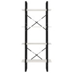 vidaXL Bibliotecă cu 4 rafturi, alb, 60x30x140 cm, lemn masiv de pin vidaXL Bibliotecă cu 4 rafturi, alb, 60x30x140 cm, lemn masiv de pin