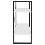 vidaXL Bibliotecă cu 2 rafturi, alb, 80x30x70 cm, PAL vidaXL Bibliotecă cu 2 rafturi, alb, 80x30x70 cm, PAL