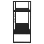 vidaXL Bibliotecă cu 2 rafturi, negru, 80x30x70 cm, PAL vidaXL Bibliotecă cu 2 rafturi, negru, 80x30x70 cm, PAL