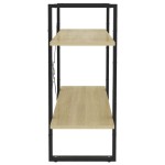 vidaXL Bibliotecă cu 2 rafturi, stejar sonoma, 80x30x70 cm, PAL vidaXL Bibliotecă cu 2 rafturi, stejar sonoma, 80x30x70 cm, PAL