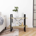 vidaXL Bibliotecă cu 2 rafturi, stejar sonoma, 80x30x70 cm, PAL vidaXL Bibliotecă cu 2 rafturi, stejar sonoma, 80x30x70 cm, PAL