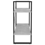 vidaXL Bibliotecă cu 2 rafturi, gri beton, 80x30x70 cm, PAL vidaXL Bibliotecă cu 2 rafturi, gri beton, 80x30x70 cm, PAL