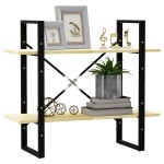vidaXL Bibliotecă cu 2 rafturi, 80x30x70 cm, lemn masiv de pin vidaXL Bibliotecă cu 2 rafturi, 80x30x70 cm, lemn masiv de pin