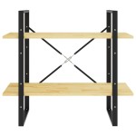 vidaXL Bibliotecă cu 2 rafturi, 80x30x70 cm, lemn masiv de pin vidaXL Bibliotecă cu 2 rafturi, 80x30x70 cm, lemn masiv de pin