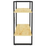 vidaXL Bibliotecă cu 2 rafturi, 80x30x70 cm, lemn masiv de pin vidaXL Bibliotecă cu 2 rafturi, 80x30x70 cm, lemn masiv de pin