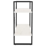 vidaXL Bibliotecă cu 2 rafturi, alb, 80x30x70 cm, lemn masiv de pin vidaXL Bibliotecă cu 2 rafturi, alb, 80x30x70 cm, lemn masiv de pin