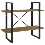 vidaXL Bibliotecă cu 2 rafturi, 80x30x70 cm, lemn masiv de pin vidaXL Bibliotecă cu 2 rafturi, 80x30x70 cm, lemn masiv de pin