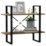 vidaXL Bibliotecă cu 2 rafturi, 80x30x70 cm, lemn masiv de pin vidaXL Bibliotecă cu 2 rafturi, 80x30x70 cm, lemn masiv de pin