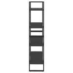 vidaXL Bibliotecă cu 4 rafturi, gri, 80x30x140 cm, PAL vidaXL Bibliotecă cu 4 rafturi, gri, 80x30x140 cm, PAL
