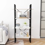 vidaXL Bibliotecă cu 4 rafturi, alb, 80x30x140 cm, lemn masiv de pin vidaXL Bibliotecă cu 4 rafturi, alb, 80x30x140 cm, lemn masiv de pin