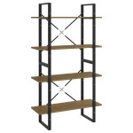 vidaXL Bibliotecă cu 4 rafturi, 80x30x140 cm, lemn masiv de pin vidaXL Bibliotecă cu 4 rafturi, 80x30x140 cm, lemn masiv de pin