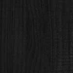 vidaXL Bibliotecă cu 4 rafturi, negru, 80x30x140 cm, lemn masiv de pin vidaXL Bibliotecă cu 4 rafturi, negru, 80x30x140 cm, lemn masiv de pin