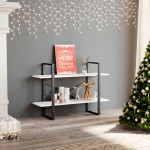 vidaXL Bibliotecă cu 2 rafturi, alb, 100x30x70 cm, PAL vidaXL Bibliotecă cu 2 rafturi, alb, 100x30x70 cm, PAL
