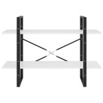 vidaXL Bibliotecă cu 2 rafturi, alb, 100x30x70 cm, PAL vidaXL Bibliotecă cu 2 rafturi, alb, 100x30x70 cm, PAL
