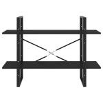 vidaXL Bibliotecă cu 2 rafturi, negru, 100x30x70 cm, PAL vidaXL Bibliotecă cu 2 rafturi, negru, 100x30x70 cm, PAL