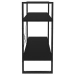 vidaXL Bibliotecă cu 2 rafturi, negru, 100x30x70 cm, PAL vidaXL Bibliotecă cu 2 rafturi, negru, 100x30x70 cm, PAL