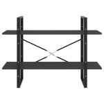 vidaXL Bibliotecă cu 2 rafturi, gri, 100x30x70 cm, PAL vidaXL Bibliotecă cu 2 rafturi, gri, 100x30x70 cm, PAL