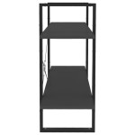vidaXL Bibliotecă cu 2 rafturi, gri, 100x30x70 cm, PAL vidaXL Bibliotecă cu 2 rafturi, gri, 100x30x70 cm, PAL