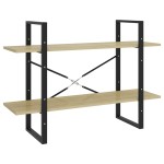 vidaXL Bibliotecă cu 2 rafturi, stejar sonoma, 100x30x70 cm, PAL vidaXL Bibliotecă cu 2 rafturi, stejar sonoma, 100x30x70 cm, PAL