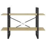vidaXL Bibliotecă cu 2 rafturi, stejar sonoma, 100x30x70 cm, PAL vidaXL Bibliotecă cu 2 rafturi, stejar sonoma, 100x30x70 cm, PAL