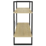 vidaXL Bibliotecă cu 2 rafturi, stejar sonoma, 100x30x70 cm, PAL vidaXL Bibliotecă cu 2 rafturi, stejar sonoma, 100x30x70 cm, PAL