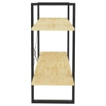 vidaXL Bibliotecă cu 2 rafturi, 100x30x70 cm, lemn masiv de pin vidaXL Bibliotecă cu 2 rafturi, 100x30x70 cm, lemn masiv de pin