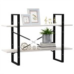 vidaXL Bibliotecă cu 2 rafturi, alb, 100x30x70 cm, lemn masiv de pin vidaXL Bibliotecă cu 2 rafturi, alb, 100x30x70 cm, lemn masiv de pin
