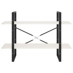 vidaXL Bibliotecă cu 2 rafturi, alb, 100x30x70 cm, lemn masiv de pin vidaXL Bibliotecă cu 2 rafturi, alb, 100x30x70 cm, lemn masiv de pin