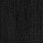 vidaXL Bibliotecă cu 2 rafturi, 100x30x70 cm, negru, lemn masiv de pin vidaXL Bibliotecă cu 2 rafturi, 100x30x70 cm, negru, lemn masiv de pin