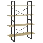 vidaXL Dulap cu 4 rafturi, stejar sonoma, 100x30x140 cm PAL vidaXL Dulap cu 4 rafturi, stejar sonoma, 100x30x140 cm PAL