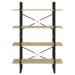 vidaXL Dulap cu 4 rafturi, stejar sonoma, 100x30x140 cm PAL vidaXL Dulap cu 4 rafturi, stejar sonoma, 100x30x140 cm PAL
