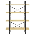vidaXL Bibliotecă cu 4 rafturi, 100x30x140 cm, lemn masiv de pin vidaXL Bibliotecă cu 4 rafturi, 100x30x140 cm, lemn masiv de pin