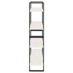 vidaXL Bibliotecă cu 4 rafturi, alb, 100x30x140 cm, lemn masiv de pin vidaXL Bibliotecă cu 4 rafturi, alb, 100x30x140 cm, lemn masiv de pin