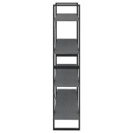 vidaXL Bibliotecă cu 4 rafturi, gri, 100x30x140 cm, lemn masiv de pin vidaXL Bibliotecă cu 4 rafturi, gri, 100x30x140 cm, lemn masiv de pin