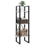 vidaXL Bibliotecă cu 3 rafturi, alb, 40x30x105 cm, PAL vidaXL Bibliotecă cu 3 rafturi, alb, 40x30x105 cm, PAL