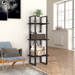 vidaXL Bibliotecă cu 3 rafturi, negru, 40x30x105 cm, PAL vidaXL Bibliotecă cu 3 rafturi, negru, 40x30x105 cm, PAL