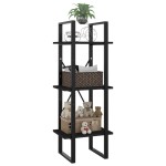 vidaXL Bibliotecă cu 3 rafturi, negru, 40x30x105 cm, PAL vidaXL Bibliotecă cu 3 rafturi, negru, 40x30x105 cm, PAL