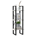 vidaXL Bibliotecă cu 3 rafturi, alb, 40x30x105 cm, lemn masiv de pin vidaXL Bibliotecă cu 3 rafturi, alb, 40x30x105 cm, lemn masiv de pin