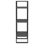 vidaXL Bibliotecă cu 3 rafturi, gri, 40x30x105 cm, lemn masiv de pin vidaXL Bibliotecă cu 3 rafturi, gri, 40x30x105 cm, lemn masiv de pin